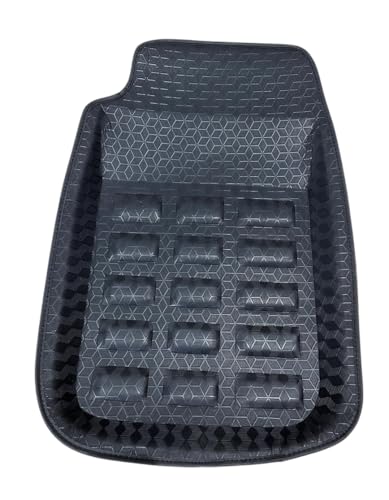 Image of Premium 4D Bucket Car Floor Foot Mats for Tata Punch, Polyutherine Material, Color: Black, Waterproof, Set of 3 Pieces