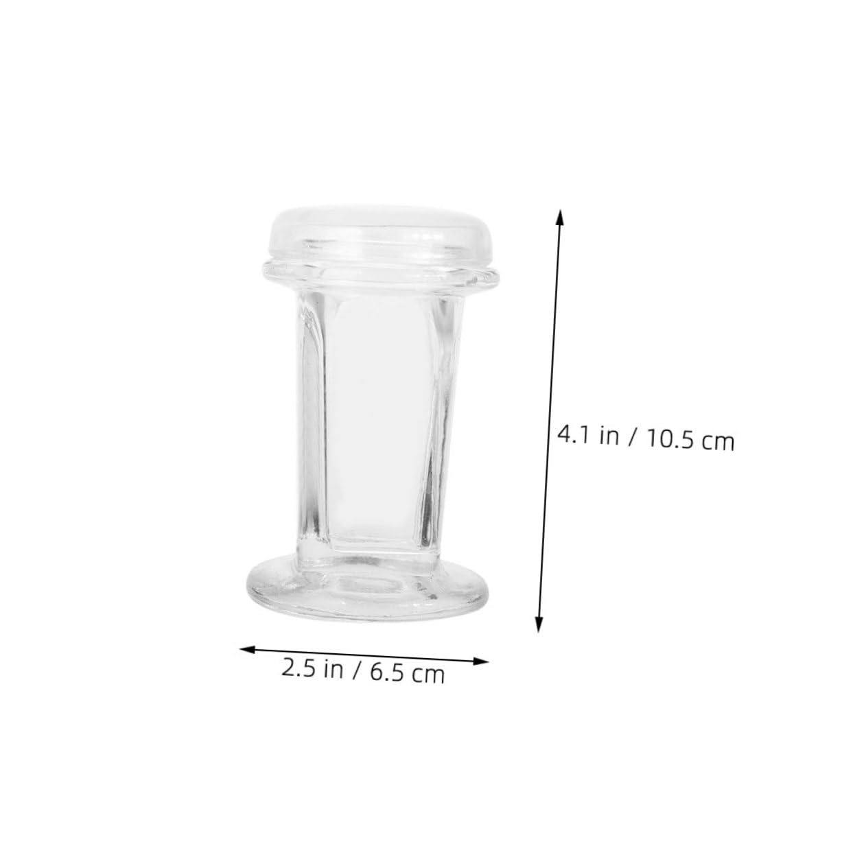 KICHOUSE Staining Jar Slide Jars 2 Pack Glass Staining Slide Jars 5-slide Capacity Lab Slide Staining Jar for Microscope