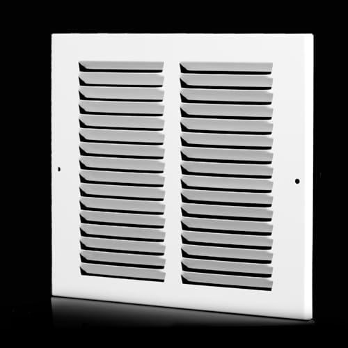 8x8 Vent Cover (Duct Opening Size) Air Return Vent Cover AC Vent Cover Cold Air Return Vent Cover Flat Return Air Grilles Outer Dimensions:9.75W x 9.75H (8W x 8H Duct Opening)