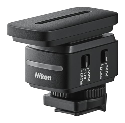 Nikon ME-D10 Microfono Digitale Shotgun, Microfono Direzionale Professionale per Fotocamere e Videocamere con Audio 32-bit Float, Riduzione del Rumore e Controllo Totale, Nero