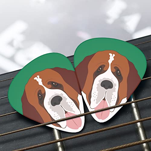 Saint Bernard Lot de 12 médiators en forme de chien pour guitare basse électrique et acoustique - Les Beatles, Paul McCartney, John Lennon, RIngo Starr, George Harrison Saint Bernard Lot de 12 médiators en forme de chien pour guitare basse électrique et acoustique – Image 8