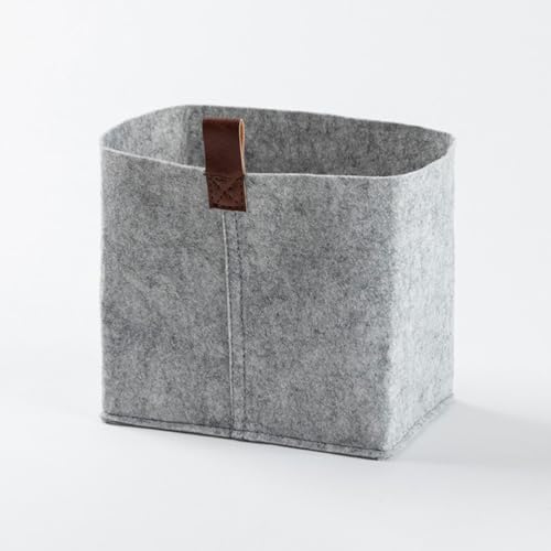 Cabilock 3-Tlg Filz Aufbewahrungskorb Set 10.24X8.27X7.09In Schreibtischkorb Organizer Für Büro Und Zuhause Vielseitiger Filz Aufbewahrungsorganizer Für Kleinteile