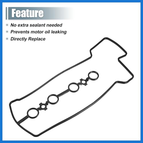 Image of Engine Valve Cover Gaskets for Toyota Yaris 1.3l 2002-2012 No.1121397401 Black Auto Accessories