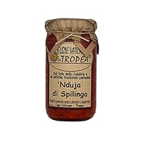Nduja di Spilinga | Würzige Streichsalami aus Italien | Handgemachte Kalabrische Delikatesse – Gourmet Feinkost | Authentisch Hergestellt in Italien von Delizie Vaticane di Tropea (Glass Jar)