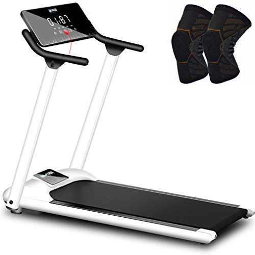 Image of Folding Motorised Treadmill Adjustable Speed LCD Screen Folding Walking Machine for Home and Office
