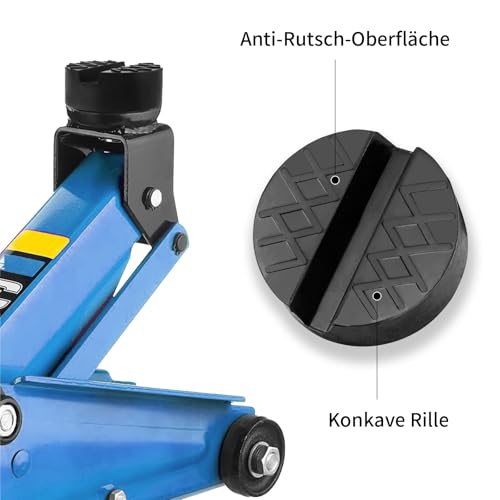 3 pcs wagenheber gummiauflage,gummiauflage wagenheber,Gerillte und waffelartigeOberflächen, rutschfest,für unterstellböcke kfz Schwarz