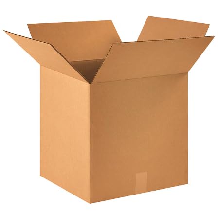 25 Pack 16 x 16 x 16 Corrugated Cardboard Boxes For Packing, Shipping, or Moving