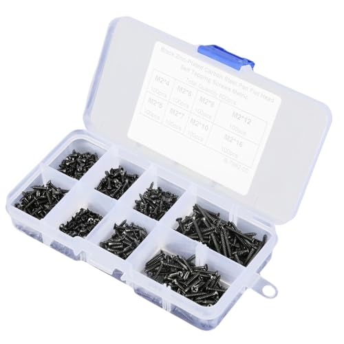 Set 800 Tornillos Autorroscantes M2 Punta Cruzada miniatura 5