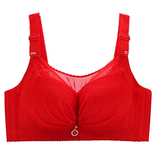 Buy Underwear Large Bra RingFree CDE Cup Thin Adjustable Bra Plus Size Large Breast and Small