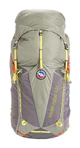 Big Agnes Parkview 63L Backpack for Multiday Hiking, Olive, Large