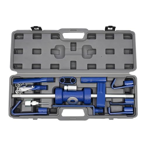 SABUIDDS Dent Puller Slide Hammer Set with Carrying Case - Slide Hammer Dent Puller Kit for Auto Body Repair - Professional Dent Removal Tool for Cars