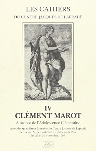 Preisvergleich Produktbild Clément Marot. A propos de L'adolescence