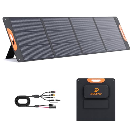ZOUPW 220W N-Type 16BB Portable Solar Panel for Power Station,Foldable Solar Panel for Jackery 1000...