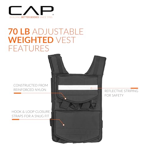 CAP Barbell Adjustable Weighted Vest – 70 lb Max — view 4
