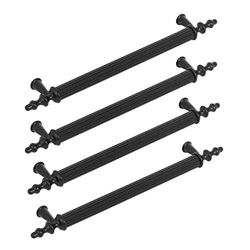 Feyzayapı Ovacık Çekmece, Kulbu Siyah Metal, (4 Adet, Dolap Kapak Kulpu, Kulp 224 mm, )