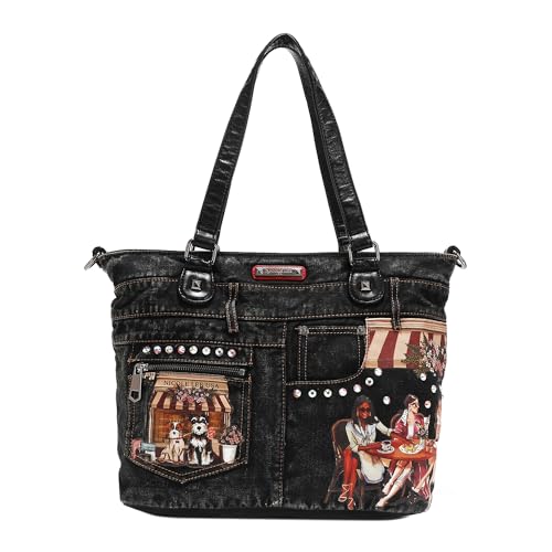Opiniones y reviews de Bolsas Lee los 5 más buscados. 44 Nicole Lee Maxi Tote de mezclilla estampada Sisters Secret SS24