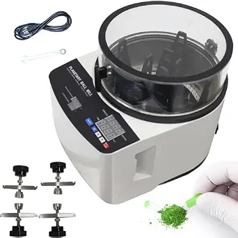 TECHTONGDA Mini Desktop Planetary Ball Mill for Lab Material Grinding, 110V, 1000 rpm