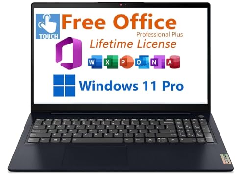 Lenovo 2026 IdeaPad 1i 15.6' FHD Touchscreen Laptop,with Lifetime Office,13th Gen Intel Core i5-1335U,16GB RAM, 256GB SSD,Intel Iris Xe Graphics,Wi-Fi 6,Long Battery Life Win 11 Pro, Abyss Blue