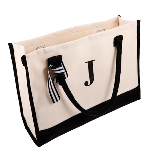 iplusmile Bolsa Tote de Lona Grande Capacidad Resistente y Bolso de Hombro Casual para Mujer para Playa Compras y Diario
