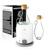 Oil Warmer for Massage With Glass Bottle - Professional Massage Oil Warmer for Massage Therapy Spa, Lotion Warmer Oil Heater Dispenser Home Salon