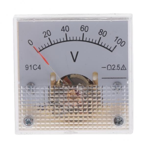 CALANDIS™ 2x91C4 Analog Panel Voltage Gauge Volt Meter Circuit Testing Tools 0-100V | Meters Sensors & Probes | Measuring & Layout Tools | Tools-image-47