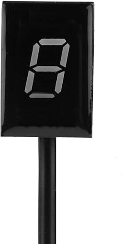Keenso Indicador de engranaje digital de 6 velocidades para motocicleta, ECU, pantalla LED, impermeable, para CB400F, CB500X, CB650F, color rojo