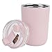 Termos, przenośna filiżanka kawy do podróży na prezent urodzinowy(różowy)