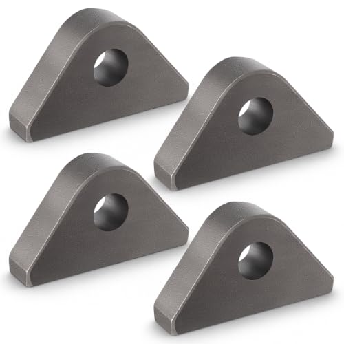 Duraaamo 4 Pack Weld-On Pad Eye A36 Weldable Carbon Steel,6-1/2 Tons Load