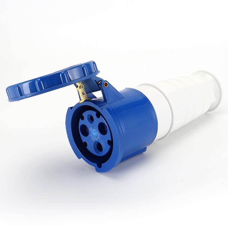 IEC60309 Waterproof CEE Industrial Connector Socket 3Pin 63A 250V 2P+E IP44