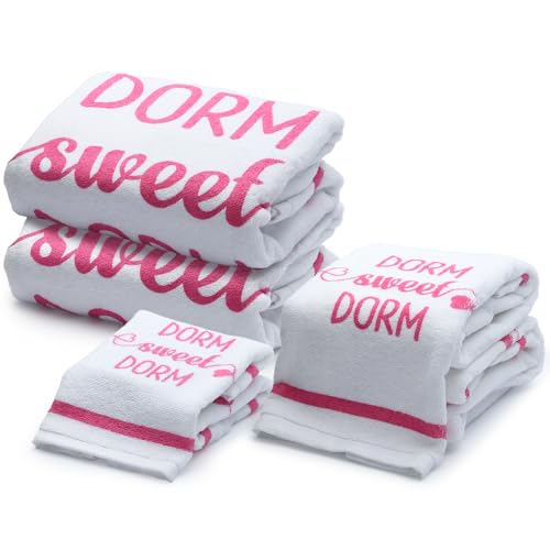 Hudson Comfort Towel Sets for College Dorm - 6 Piece Set...