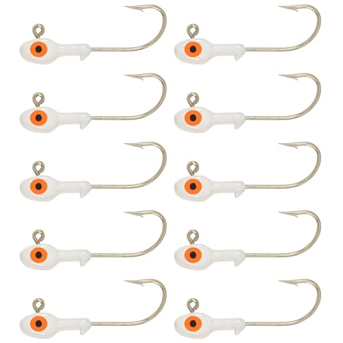 H&H Freshwater Ball Jig Heads Classic Jig Heads with Bronze Eagle Claw