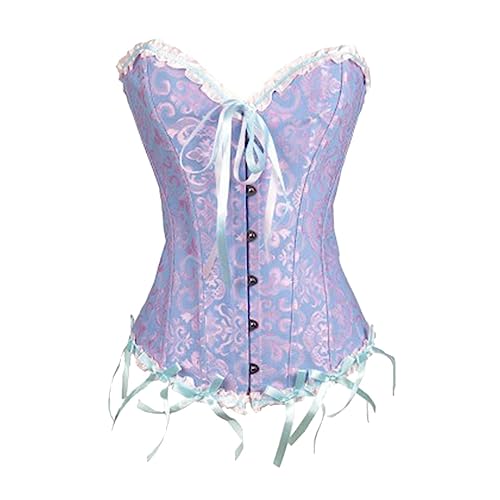 Corset floral femme lacé devant pour ajustement facile