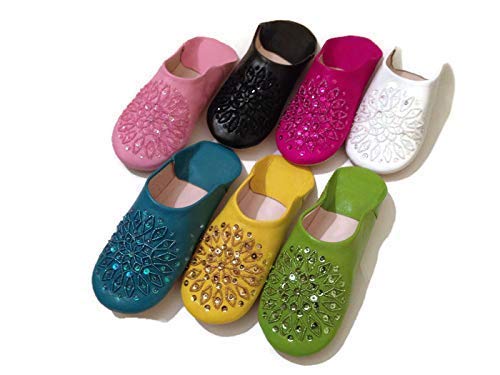 Women Leather Slippers handmade Soft, Baboush for women, Shoes for Home, Sol of Learter slippers slipp, sheep leather4