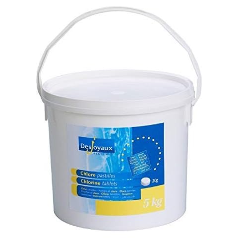 Desjoyaux Pools - 5kg Chlorine Shock Tablets - Hot Tub, Spa & Swimming Pool Treatment - Premium Grade Chemicals - Algae Remover - 20g Tablets Cover