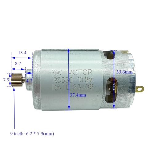 Moteur RS-550 DC 10.8V à 13 dents pour perceuse sans fil - 3