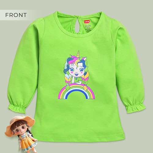 Image of LuvLap Baby Girls 100% Cotton Full Sleeve Girls Top, Pack of 02