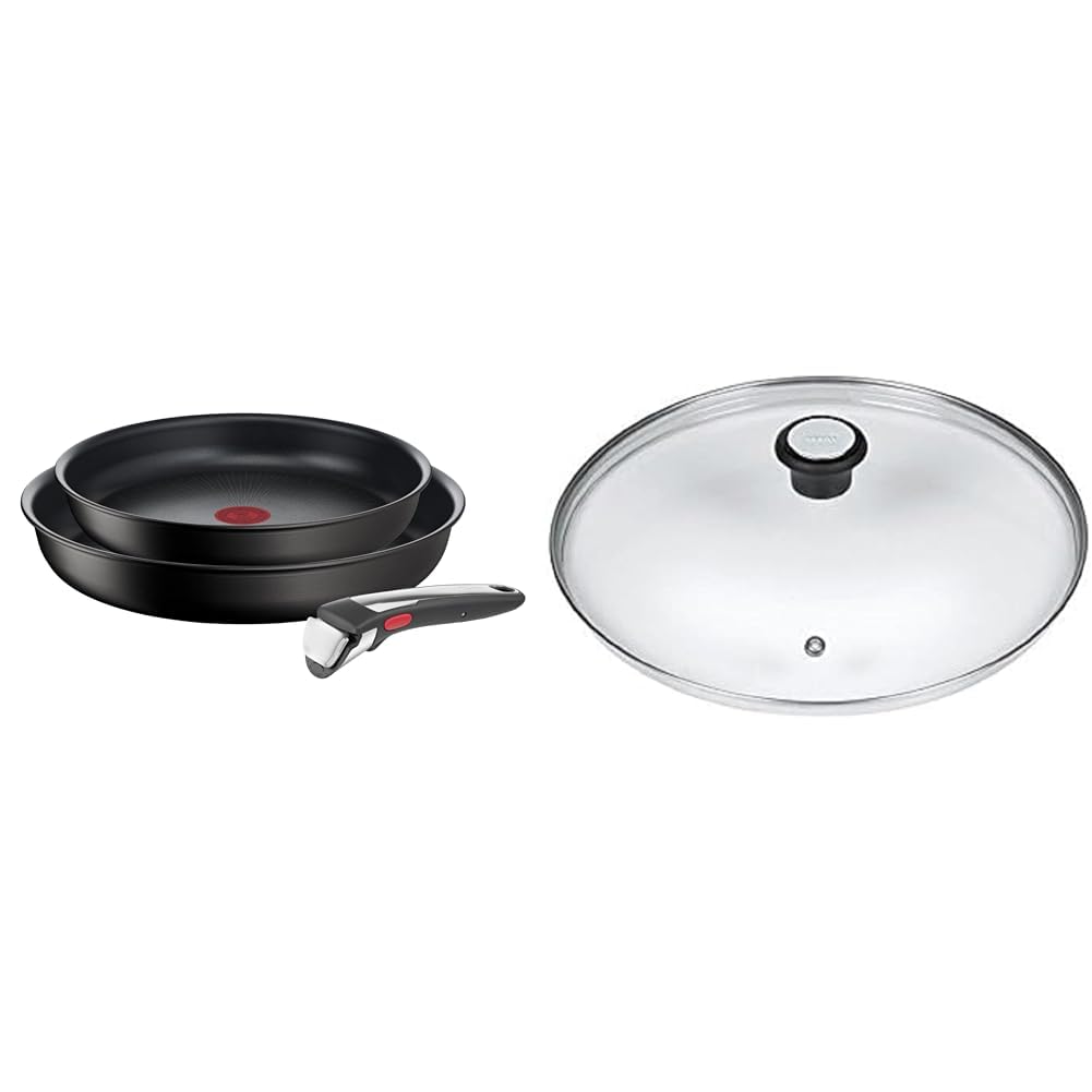 Tefal Ingenio, Lot de 2 poêles antiadhésives 24/28 cm + poignée amovible