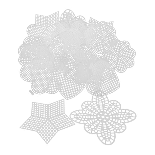 OSALADI 25pcs Plastic Mesh Canvas Sheets for DIY Embroidery Craft Cross Stitch Butterfly Patterns