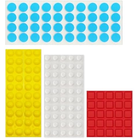Bump Dots for Visually Impaired 155 Pcs Combo Pack(Yellow,Blue,White,Red) - Low Vision Aids Braille Stickers Raised Tactile Dots for Elderly, Blind Cover