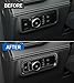 Side Console Switch Panel Cover Trim Compatible with 2024 2025 2026 Ford Mustang, Dashboard Side Lighting Control Button Frame Trim Interior Accessories (Carbon Fiber Look)