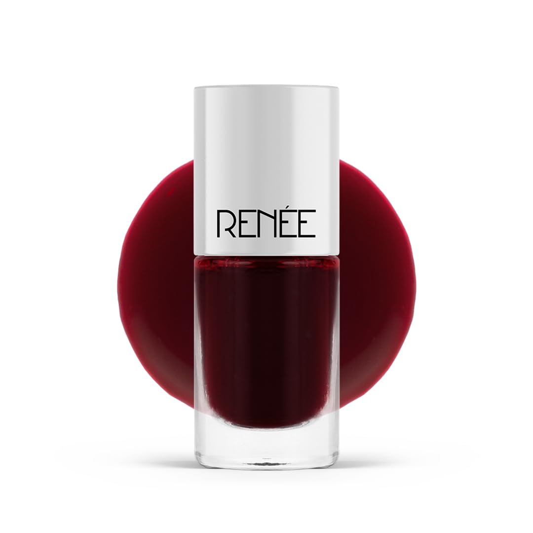 RENEE Tip Tip Water Tint - Cherry Whirl, Stain for Lip & Cheeks, Long Lasting, Lightweight Soft Tint, Matte Dewy Effect Finish, Natural Flushed Look, Vitamin C & Hyaluronic Acid, 5ml