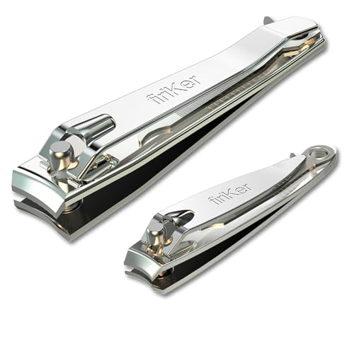 firiKer Nail Clipper Set,Premium Stainless Steel Fingernail and Toenail Clipper Cutters with Nail...