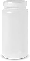 United Scientific Unistore 2000ml Polypropylene Wide Mouth Reagent Bottle with Leakproof Lid - Lab Grade 68oz Sample Container