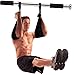 Taeku Ab Straps for Pull Up Bar – 1 Pair Heavy Duty Fitness Gym Hanging Sling with Quick Lock Connectors for Abdominal Training Leg Raises Knee Ups Core Workout (Black)