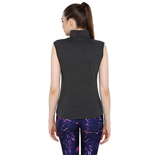 Image of Ap'pulse Women's Sleeveless 1 /4 Zip Hineck Tshirt(Pack of 2)