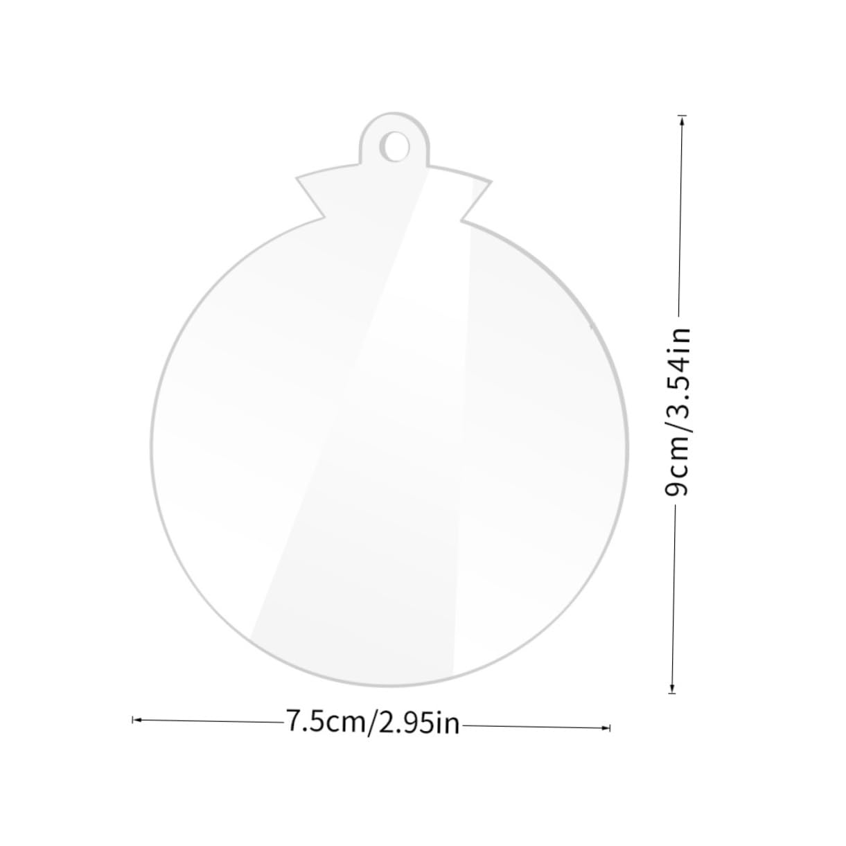 PRETYZOOM 60 Stk Acryl-Schneeflocke Weihnachtsbaum-Hängeornamente hängendes Schneeflockendekor christbaum anhänger tannenbaum anhänger Weihnachtsdekore weihnachtliche Ornamente Transparent