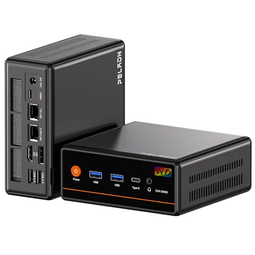 Image of PELADN Mini PC, Ryzen 7640HS (Upgraded 6600H /6800H 6C /12T, up to 5Ghz),32GB DDR5 /1TB NVMe SSD,Dual Lan,DP /HD /Dual Type-C,Desktop Computer,WiFi6 4K Quadruple-Display USB3.2 /BT5.2 for Home,Office,Gaming