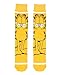 Hyp Garfield Comics Men's Novelty Garfield The Cat and Odie the Dog Character Rib Knit Crew Socks Shoe Size 6-12