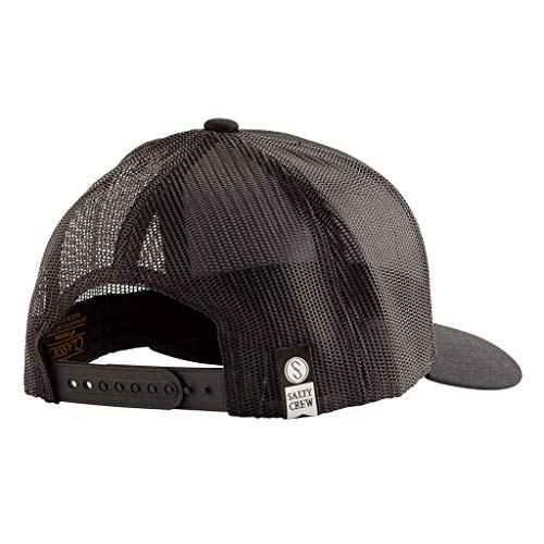 Image of Salty Crew Shark Logo Retro Trucker Hat - Unisex Adjustable Baseball Hat for Adults - Premium Cotton