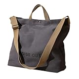 [Firmiarii] メンズ ショルダー 大容量 仕切り収納付き キャンバス 多機能 日常使い 旅行用 実用的